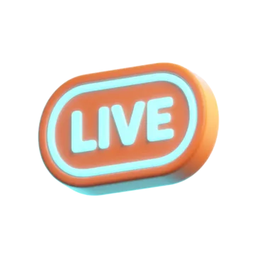 Live on-air badge illustration